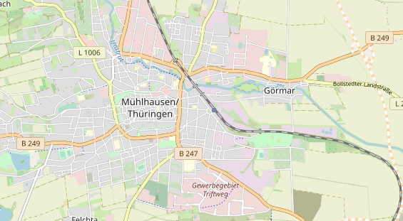 Bicycle workshop on map