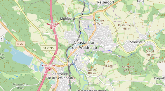 Bicycle workshop on map