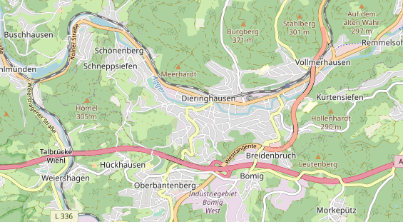Bicycle workshop on map