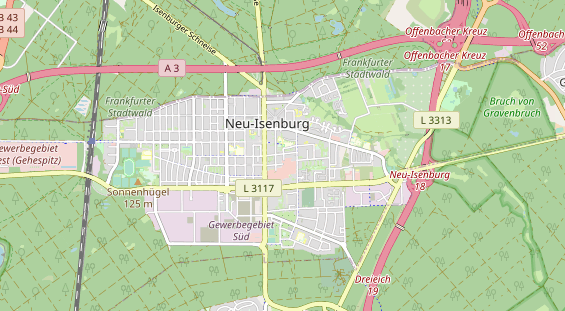 Bicycle workshop on map