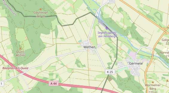 Bicycle workshop on map