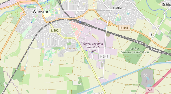 Bicycle workshop on map