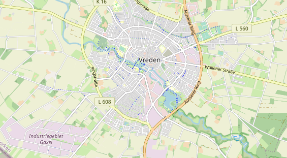 Bicycle workshop on map