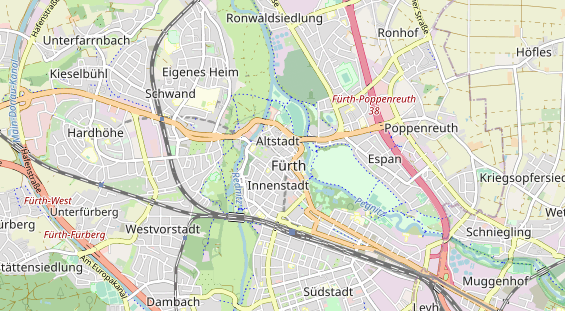 Bicycle workshop on map