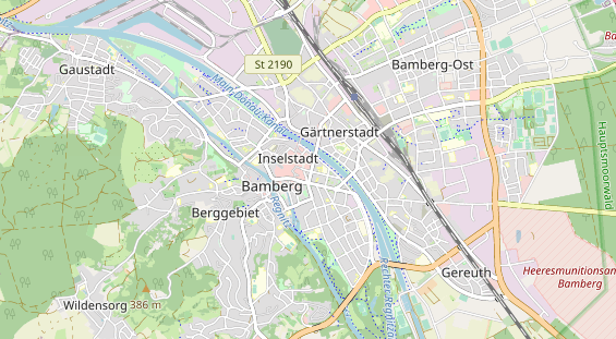 Bicycle workshop on map