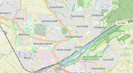 Bicycle workshop on map