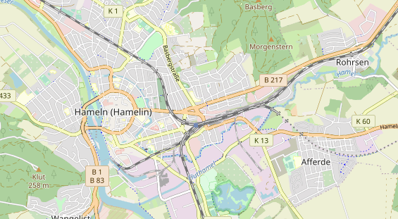 Bicycle workshop on map