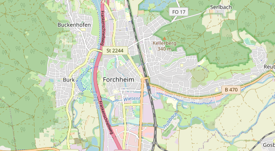 Fahrradwerkstatt auf Karte