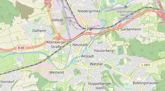 Bicycle workshop on map