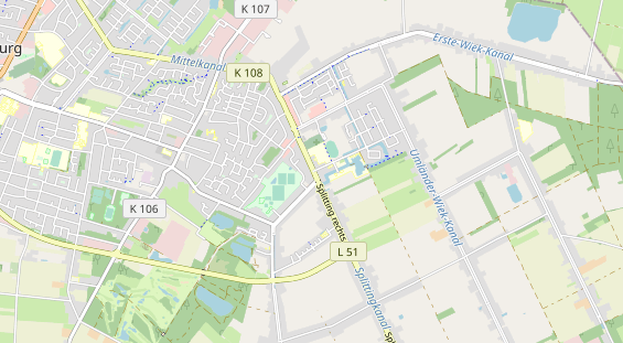 Bicycle workshop on map