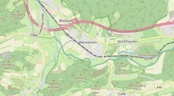 Bicycle workshop on map