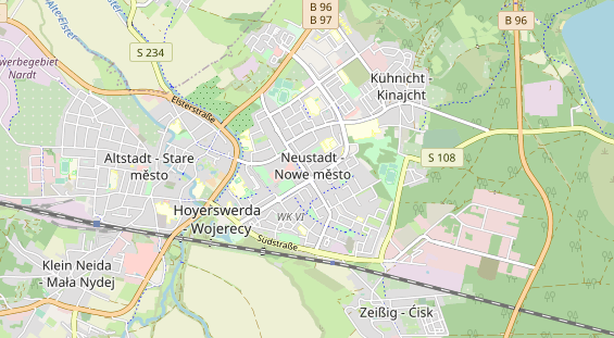 Bicycle workshop on map