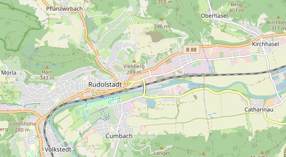 Bicycle workshop on map