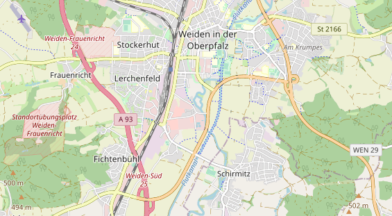 Bicycle workshop on map