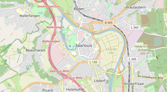 Bicycle workshop on map