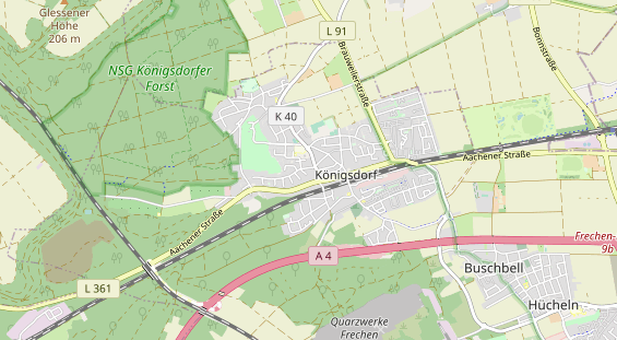 Bicycle workshop on map