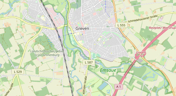 Bicycle workshop on map