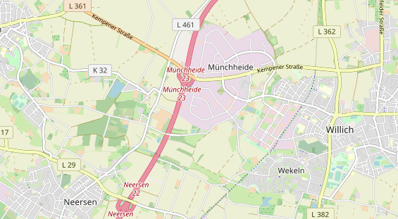 Bicycle workshop on map