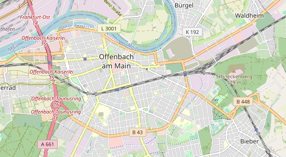 Bicycle workshop on map