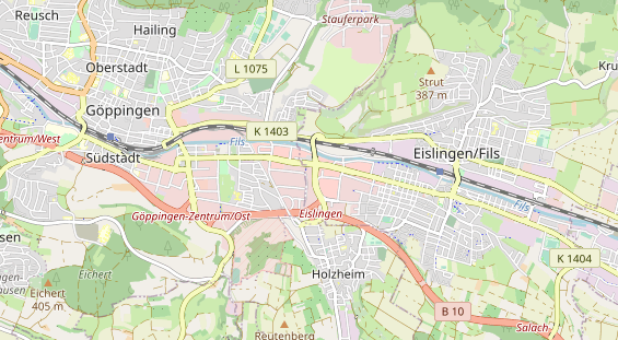 Bicycle workshop on map