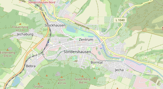 Bicycle workshop on map