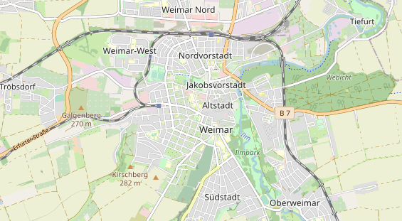 Bicycle workshop on map