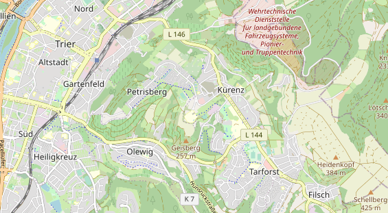 Bicycle workshop on map