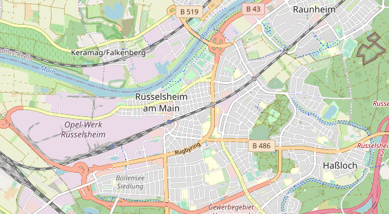 Bicycle workshop on map