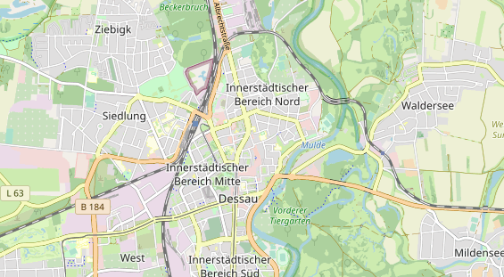 Bicycle workshop on map