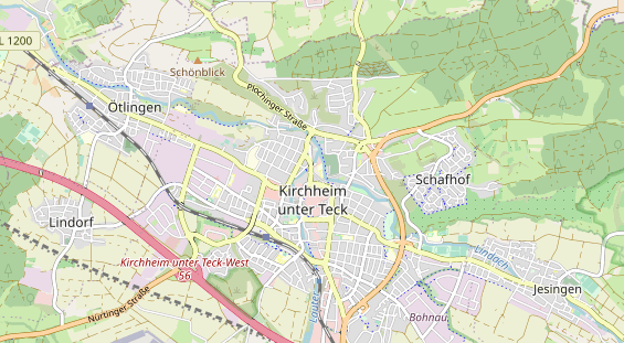 Bicycle workshop on map