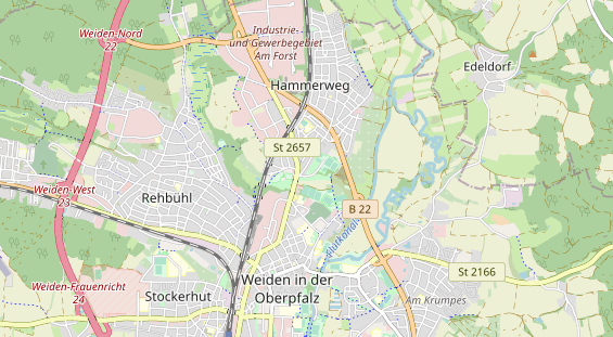 Bicycle workshop on map