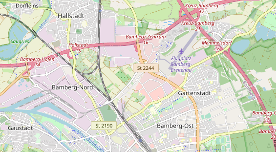 Bicycle workshop on map
