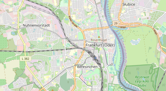 Bicycle workshop on map