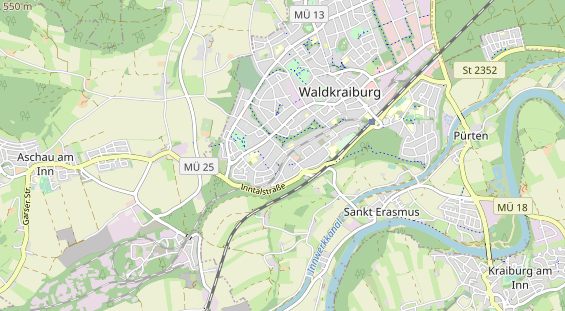 Bicycle workshop on map