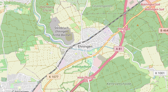 Bicycle workshop on map