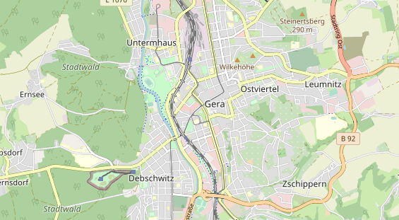 Fahrradwerkstatt auf Karte