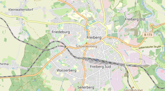 Bicycle workshop on map