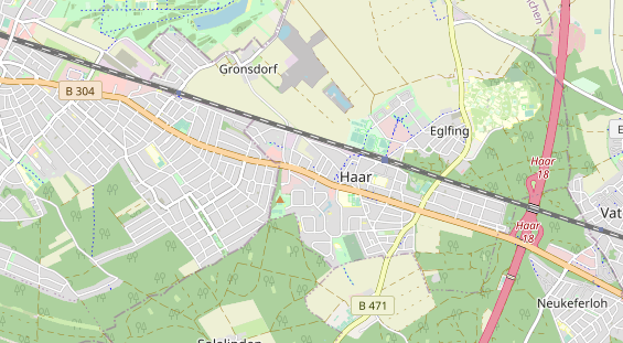 Bicycle workshop on map