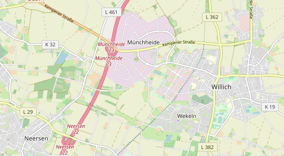 Bicycle workshop on map