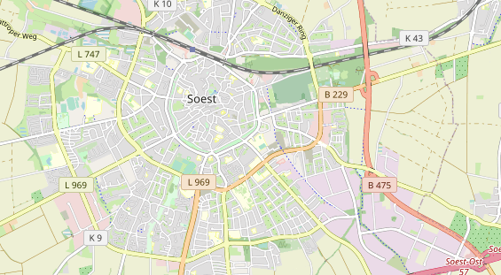 Bicycle workshop on map