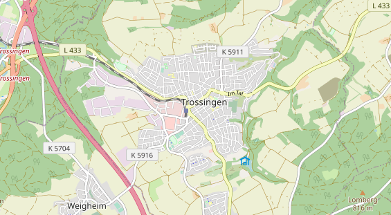 Bicycle workshop on map
