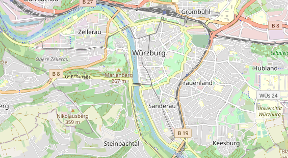 Bicycle workshop on map