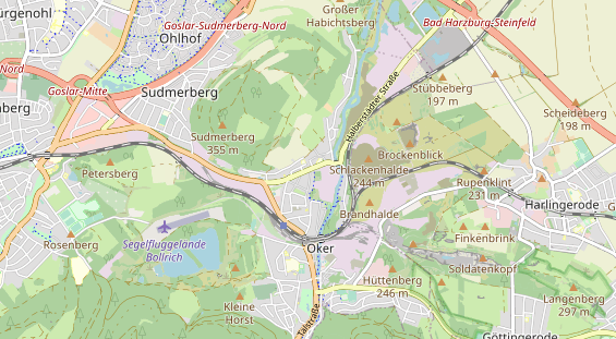 Bicycle workshop on map