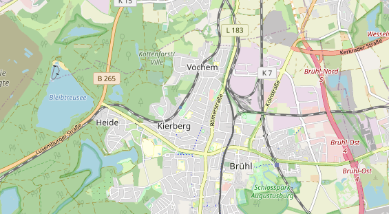 Bicycle workshop on map