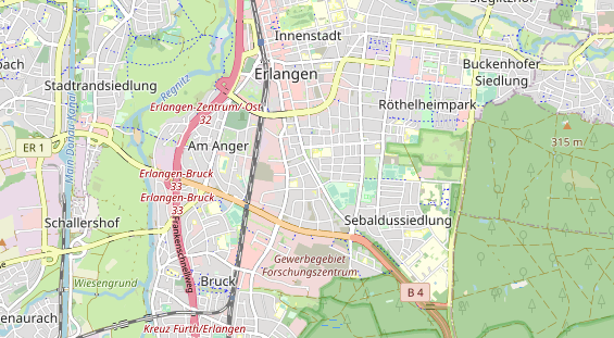 Bicycle workshop on map