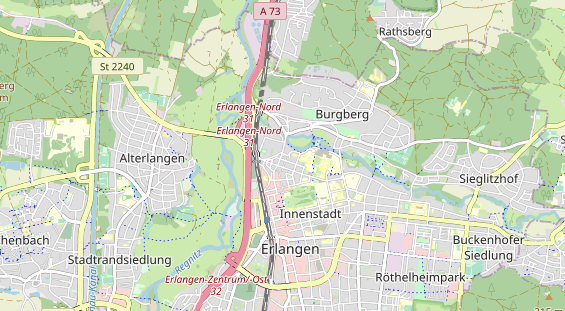 Bicycle workshop on map