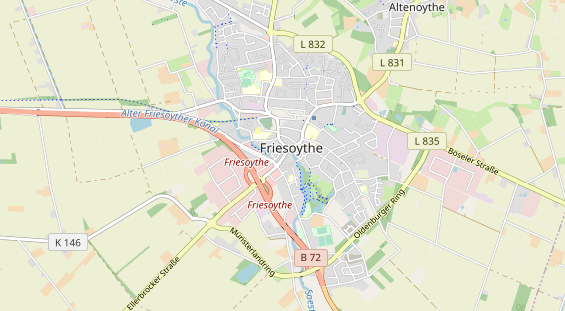 Bicycle workshop on map