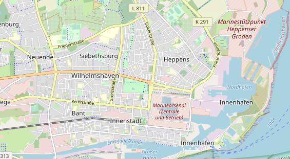 Bicycle workshop on map