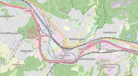 Bicycle workshop on map