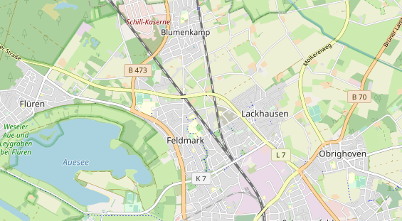 Bicycle workshop on map